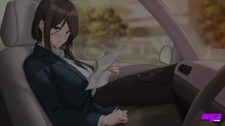 HENTAI PROS - Minato Hasebe Gets The Courage To Play With His Boss' Boobs, Then Pounds Her Hard