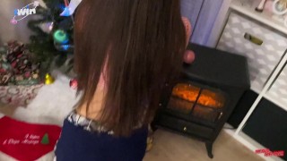 I helped My Stepsister decorate the Christmas tree with my DICK!