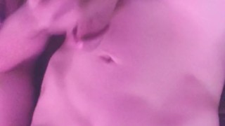 Denver Dubois jerks out milky cum load