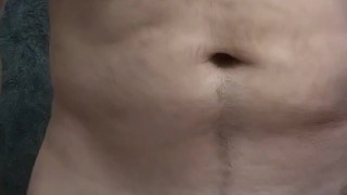 Hung solo play cum shot