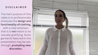 4k TRANSPARENT Dry to wet TRY ON HAUL | See-Through Clothing With Ana Daisy