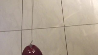 Shooting my Cum all over the Kitchen