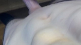 Risky big cock masturbation in public church part 2