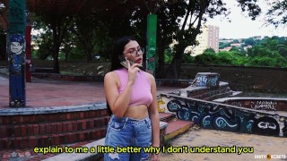 I'M GOING TO FUCK A HANDSOME GUY I MET BY ACCIDENT IN THE PARK