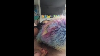 Sloppy blowjob with my friend. Deepthroat and cum in mouth