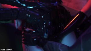 Triple Domination Latex Shining and Spanking with Mistress Ae, Mixstress Switch & Mushroom Sofi