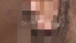 Touch myself in washroom while playing with big clit