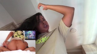 ¡Me folla por mis dos agujeros, momentos POV y doble cámara terminan con un delicioso creampie anal!