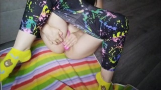 hot pink tight pussy solo play