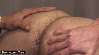 BROMO - Brendan Phillips Gets His Legs Tied Up With Duct Tape, Then Gets Cum All Over His Ass