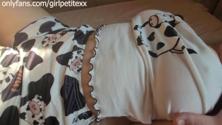 Touching Big Natural Tits of My Stepsister when Her BF not Home