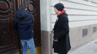 Helping Stranger Leads To Gay Twink Johannes Lars Anally Fucked