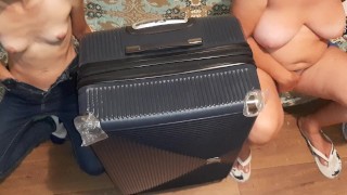 Before we flew away, the three of us masturbated near the suitcase - IkaSmokS