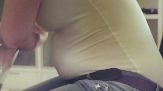 Como en los vaqueros con el cinturón #barriga #comer