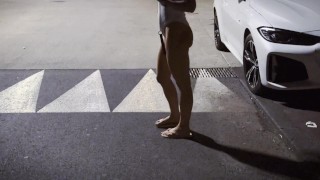 Walking back from a night out in Cap d'Agde, with my spanked ass!