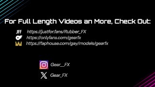 Full Rubber Hooded Drone Cumshot
