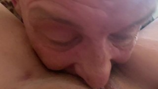 Old men licking young pussy