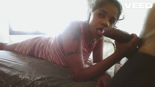 BLACK GRANNY SUCKS AND GETS FUCKED