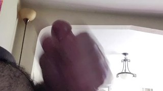 Stroking my cock (side profile)