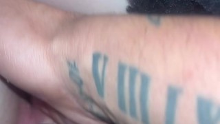 Finger fucking me while my asshole is plugged