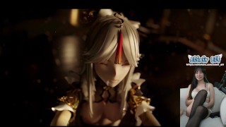 Dominated by Ningguan. Genshin Impact hentai porn react!