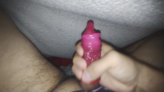 double cum with condom
