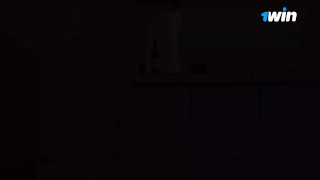 Stepsister was caught watching porn by her stepbrother