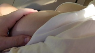 Naughty Stranger lets Me Touch Her Big Natural Boobs in the Car