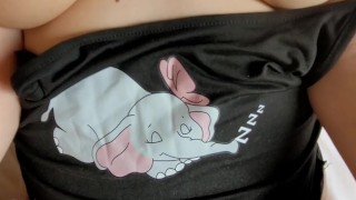 Big Natural Titties Stepsis is Giving Me Her Tight Wet Hole in Missionary