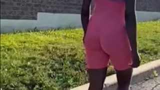 Let's go for a walk 52kg ebony slut