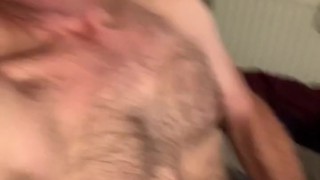 Naked edging and cum results on my pubes