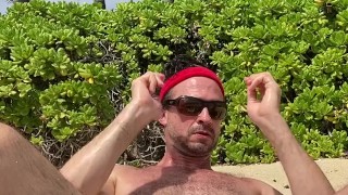 Oahu Hawaii beach boner