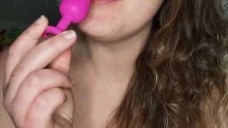 Mon plug anal rose - Je me mets un plug pour toi