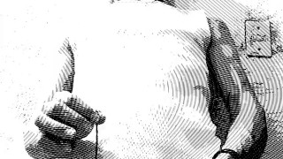 Tipo caricatura animada, hombre hot usando juguetes sexuales: Por Rabaerre