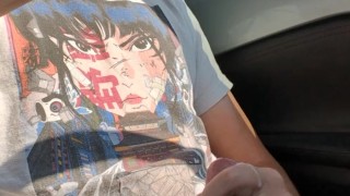 Jerking off while driving