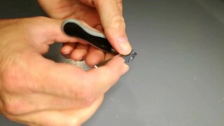 I cut off my long stinky nails and show off my smelly cock