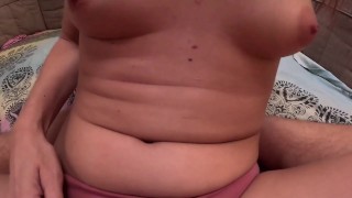 When I have my period he rubs my wet pussy but does not penetrate it. There is cumming on the pants