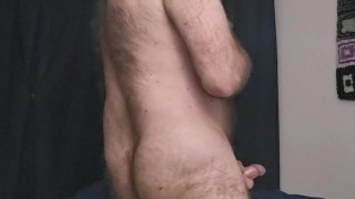 My hard cock Stroking, thrusting, cumming.