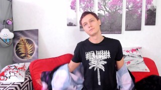 Sexy athletic handsome guy masturbates with Japanese style. Beautiful wank. Hot jerk off