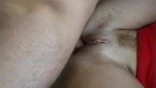 Blonde milf double penetrated by two cocks in her pussy and ass