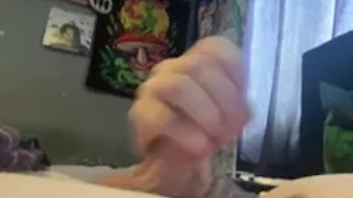 Real virgin huge cum load