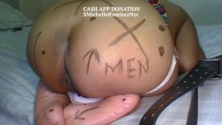 BONDAGE BELT COSPLAY BOND SOLO FEMALE BIG BOOTY ROUND BROWN