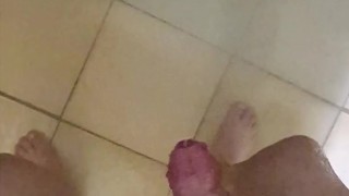 Cum shot in the shower