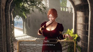 I fucked the queen and saw the hot warrior fingering herself