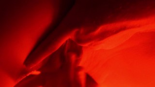 Sensual massage with oil and fingering close up, music video