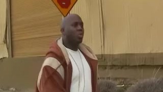 White babe rides bald black studs hard thick cock