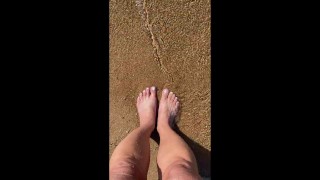My feet on the sea