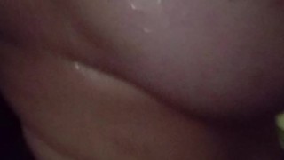 naked woman in the shower listening to reggae tropical black