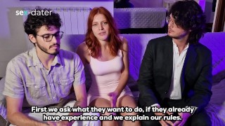 First Porn Casting and Interview degenerates into a Dirty Threesome - 2 Guys 1 Girls FMM