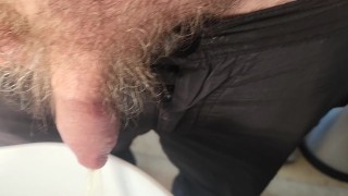 Pissing in a bowl